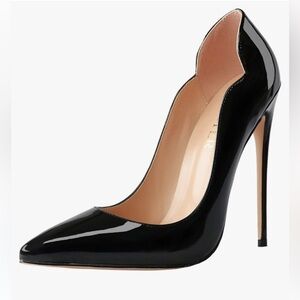 COLETER Women's 4 Inch stilettos Pumps Pointy Toe